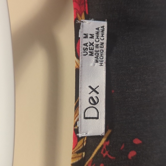 Dex black, red, and white midi dress Size M - Picture 6 of 6